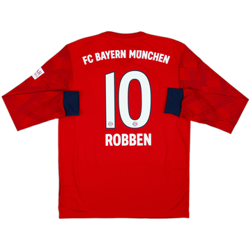 2018-19 Bayern Munich Home L/S Shirt Robben #10 (M)