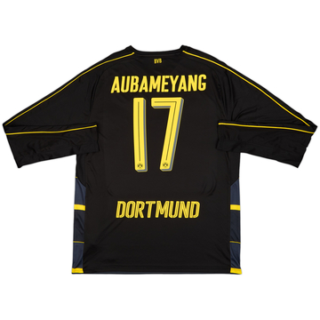 2016-17 Borussia Dortmund Away L/S Shirt Aubameyang #17 - 10/10 - (XL)