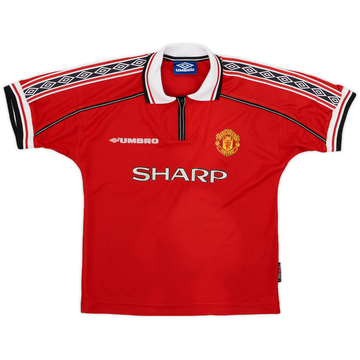 1998-00 Manchester United Home Shirt - 8/10 - (S.Boys)