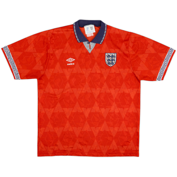 1990-93 England Away Shirt - 6/10 - (XL)