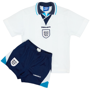 1995-97 England Home Shirt & Shorts - 8/10 - (L.Boys)