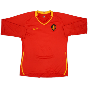 2008-09 Belgium Player Issue Home L/S Shirt - 6/10 - (XXL)