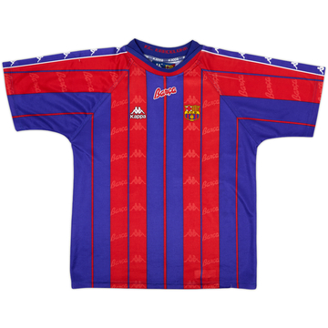 1997-98 Barcelona Home Shirt - 8/10 - (L.Boys)