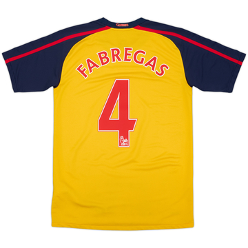2008-09 Arsenal Away Shirt Fabregas #4 - 8/10 - (XL.Boys)