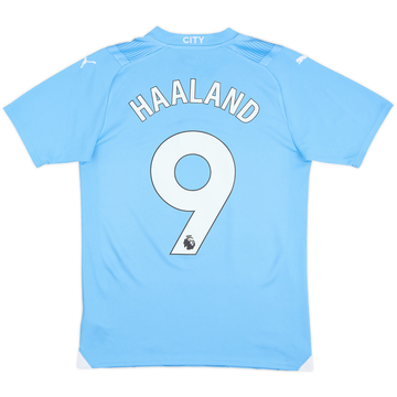 2023-24 Manchester City Home Shirt Haaland #9 - 10/10 - (S)