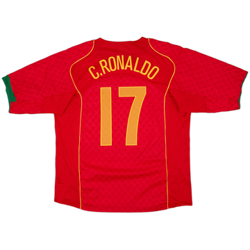 2004-06 Portugal Home Shirt C.Ronaldo #17 - 10/10 - (XL)