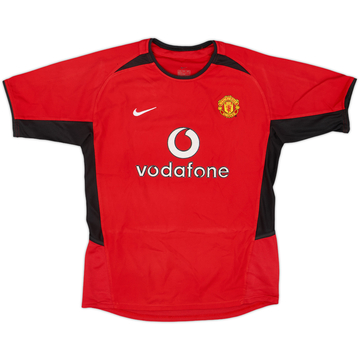 2002-04 Manchester United Home Shirt - 6/10 - (M.Boys)