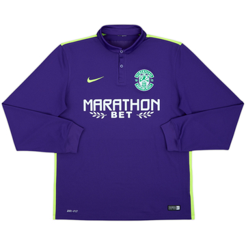 2015-16 Hibernian Away L/S Shirt - 8/10 - (M)