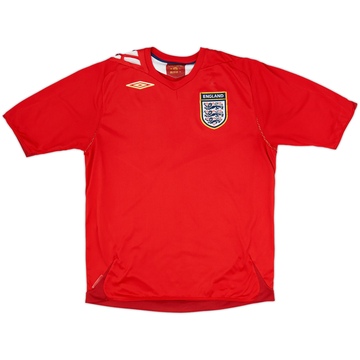 2006-08 Inglaterra Visitante Camiseta - 5/10 - (L)