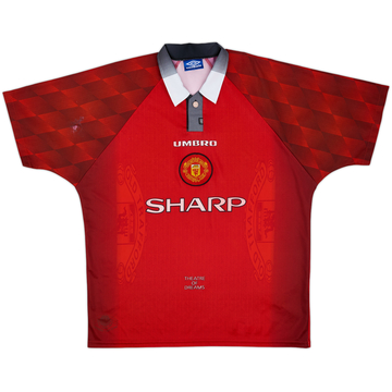 1996-98 Manchester United Home Shirt - 4/10 - (XL)