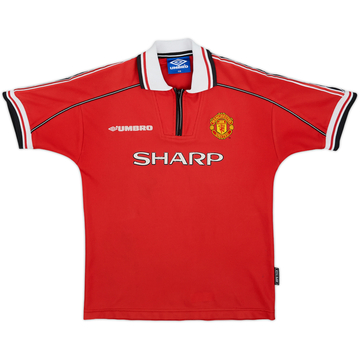 1998-00 Manchester United Home Shirt - 8/10 - (M.Boys)