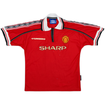 1998-00 Manchester United Home Shirt - 6/10 - (M.Boys)