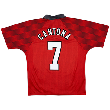1996-98 Manchester United Home Shirt Cantona #7 - 6/10 - (M)