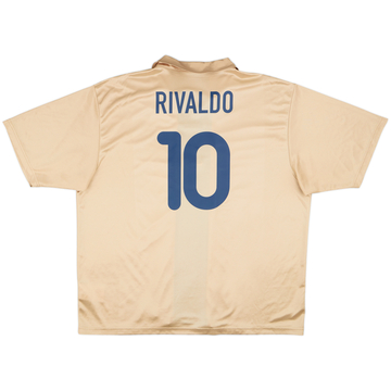 2001-03 Barcelona Basic Away Shirt Rivaldo #10 - 7/10 - (XXL)