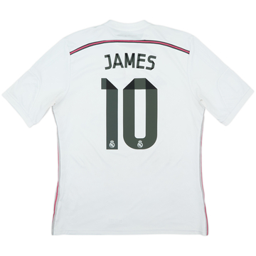 2014-15 Real Madrid Home Shirt James #10 - 6/10 - (L)