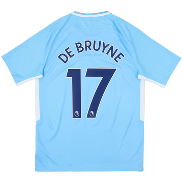 2017-18 Manchester City Home Shirt De Bruyne #17 - 9/10 - (M)