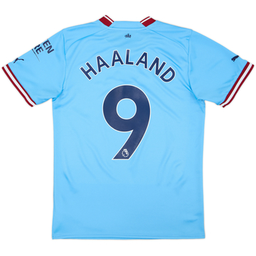 2022-23 Manchester City Home Shirt Haaland #9 - 10/10 - (S)