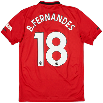2019-20 Manchester United Home Shirt B.Fernandes #18 - 6/10 - (S)