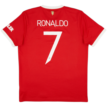 2021-22 Manchester United Home Shirt Ronaldo #7 - 9/10 - (L)