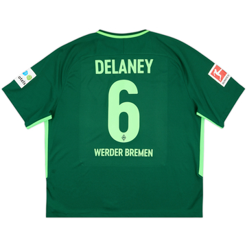 2017-18 Werder Bremen Home Shirt Delaney #6 - 8/10 - (XXL)