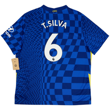 Camiseta de local del Chelsea 2021-22 T.Silva #6 (XXL)