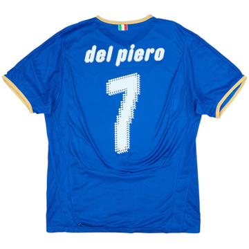 2007-08 Italy Home Shirt Del Piero #7 - 8/10 - (L)
