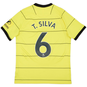 2021-22 Chelsea Away Shirt T.Silva #6 - 8/10 - (M)
