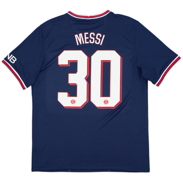 2021-22 Paris Saint-Germain Home Shirt Messi #30 - 9/10 - (L)