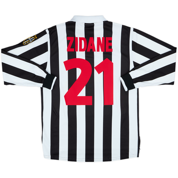 1998-99 Juventus Home L/S Shirt Zidane #21 - 9/10 - (M)