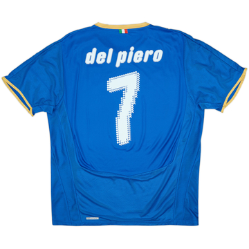 Camiseta de local de Italia 2007-08 Del Piero #7 - 7/10 - (L)