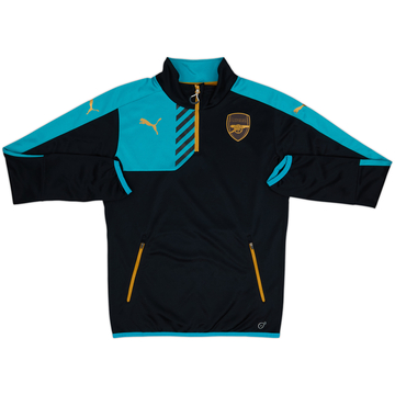 2015-16 Arsenal Puma 1/4 Zip Sweat Top - 8/10 - (S)