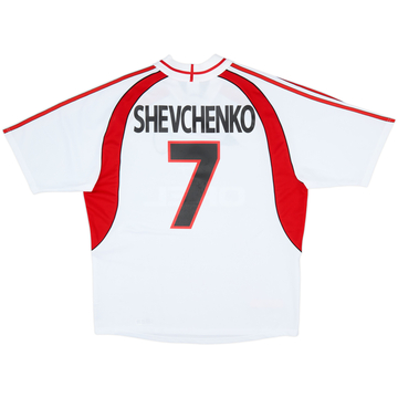 2000-02 AC Milan Away Shirt Shevchenko #7 - 10/10 - (XL)