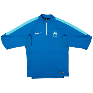 2015-16 France Nike 1/4 Zip Drill Top - 8/10 - (M)