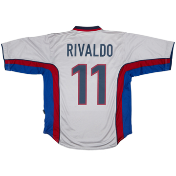1998-01 Barcelona Away Shirt Rivaldo #11 - 6/10 - (L)