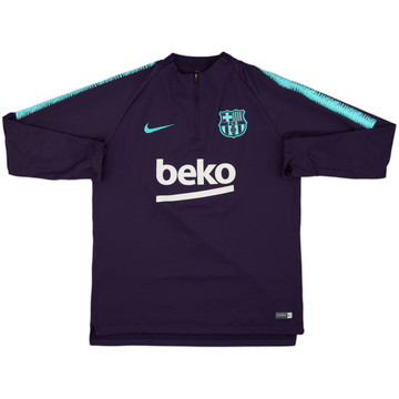 2018-19 Barcelona Nike 1/4 Zip Drill Top - 6/10 - (L)