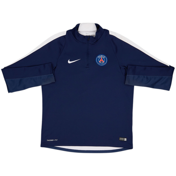 2015-16 Paris Saint-Germain Nike 1/4 Zip Drill Top - 7/10 - (M)