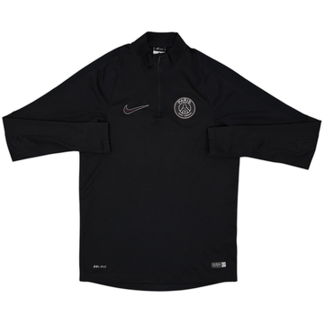2015-16 Paris Saint-Germain Nike 1/4 Zip Drill Top - 6/10 - (S)