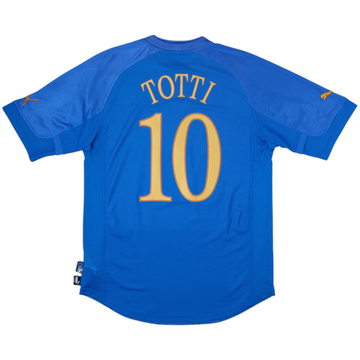 2004-06 Italy Home Shirt Totti #10 - 7/10 - (L)