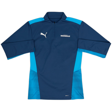 2021-22 Olympique Marseille Puma 1/4 Zip Top de entrenamiento - 10/10 - (S)