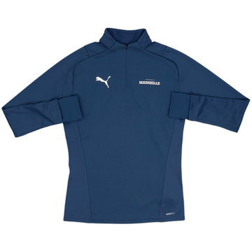 2021-22 Olympique Marseille Puma 1/4 Zip Top de entrenamiento - 10/10 - (S)
