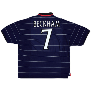 1999-00 Manchester United Away Shirt Beckham #7 - 8/10 - (XXL)