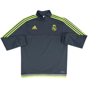 2015-16 Real Madrid adidas 1/4 Zip Drill Top - 7/10 - (M)