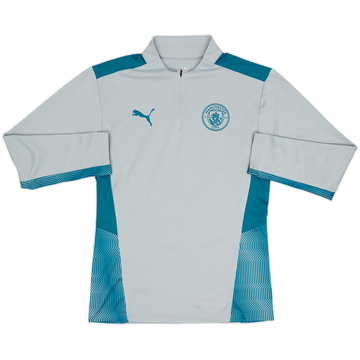2021-22 Manchester City Puma 1/4 Zip Drill Top - 8/10 - (S)