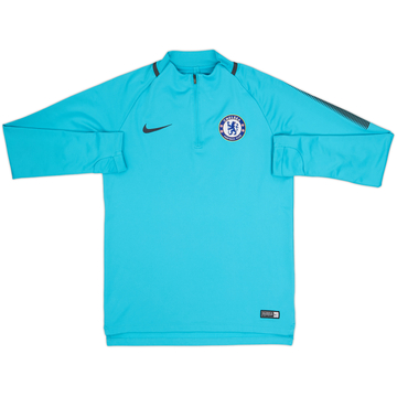 Sudadera con cierre de 1/4 Nike del Chelsea 2017-18 - 9/10 - (S)