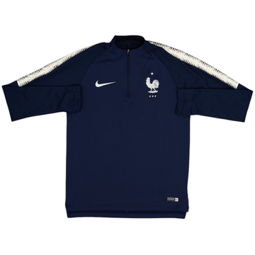Top de entrenamiento con cremallera de 1/4 Nike de Francia 2018-19 - 9/10 - (S)