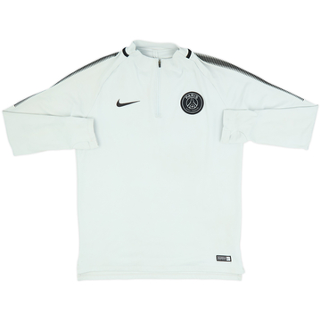 2017-18 Paris Saint-Germain Nike 1/4 de cremallera Top de entrenamiento - 8/10 - (L)