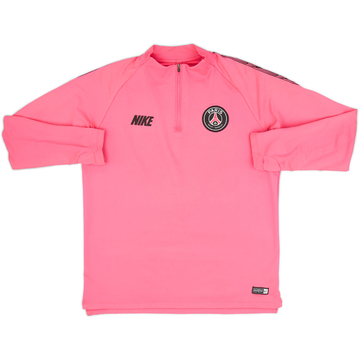2018-19 Paris Saint-Germain Nike 1/4 Zip Drill Top - 8/10 - (L)