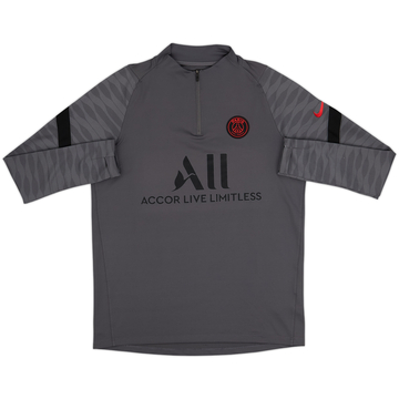 Top de entrenamiento con cierre de 1/4 Nike del Paris Saint-Germain 2021-22 - 9/10 - (L)