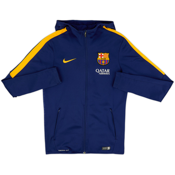 2015-16 Barcelona Nike Hooded Track Jacket - 8/10 - (S)