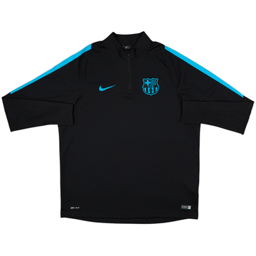 2015-16 Barcelona Nike 1/4 Zip Drill Top - 9/10 - (XL)
